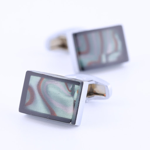 Title 4, Factory Custom New Square Color Sand Cufflinks,...