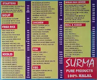 Surma menu 1