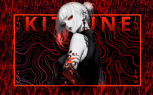 Red Kitsune Live Wallpaper screenshot 1