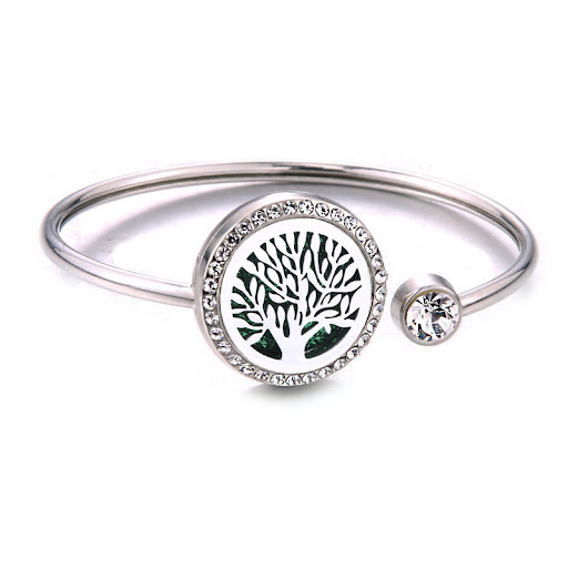 Title 7, Aromatherapy Stainless Steel Love Chain Bracele...