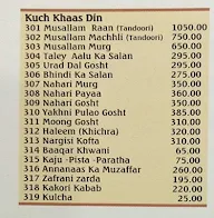 The Mughal's Dastarkhwan menu 6