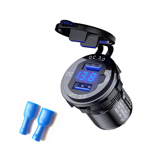 Title 4, Fast Charging Car USB Charger With Key Switch. ...