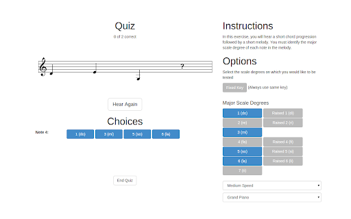 Quiz Choices Instructions Options 