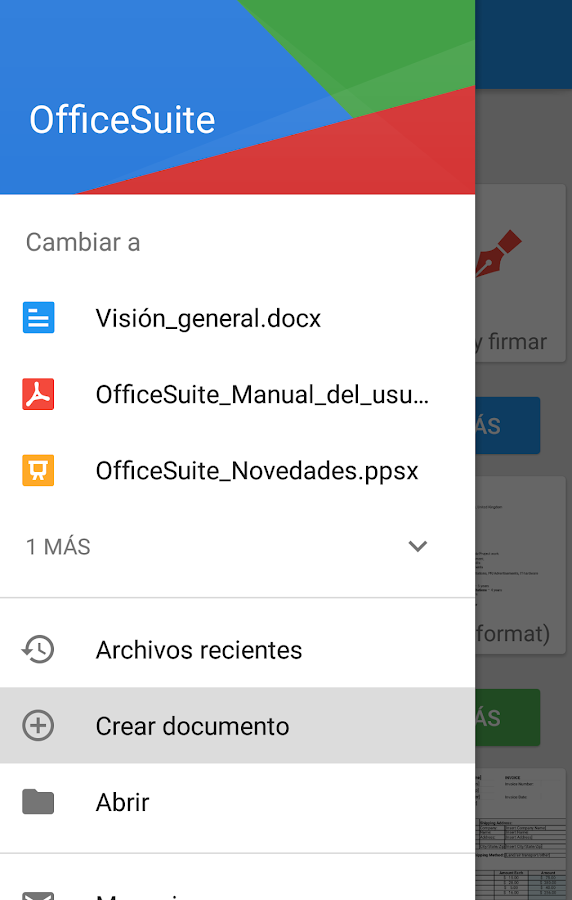   OfficeSuite Pro + PDF: captura de pantalla 