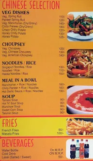 Foodie India menu 1