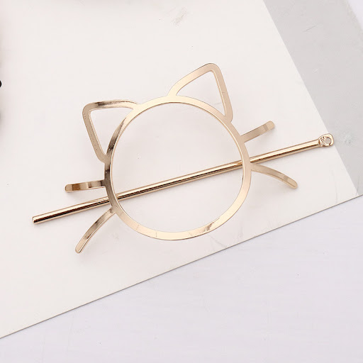 Title 4, Geometric Metal Hairpin Simple Modern Hair Acce...