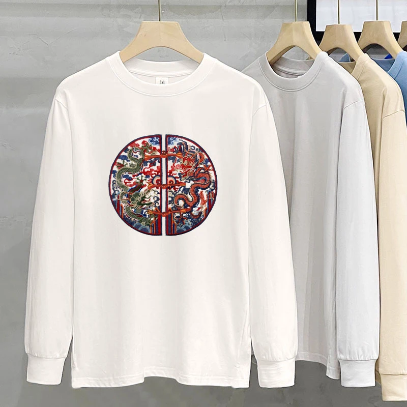T-shirt à manches longues en coton lourd 230g pour femmes