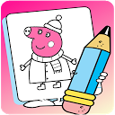 App herunterladen How To Color Peppa pig (coloring pig) Installieren Sie Neueste APK Downloader