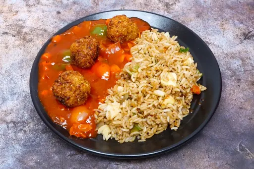 Veg Manchurian Fried Rice Bowl