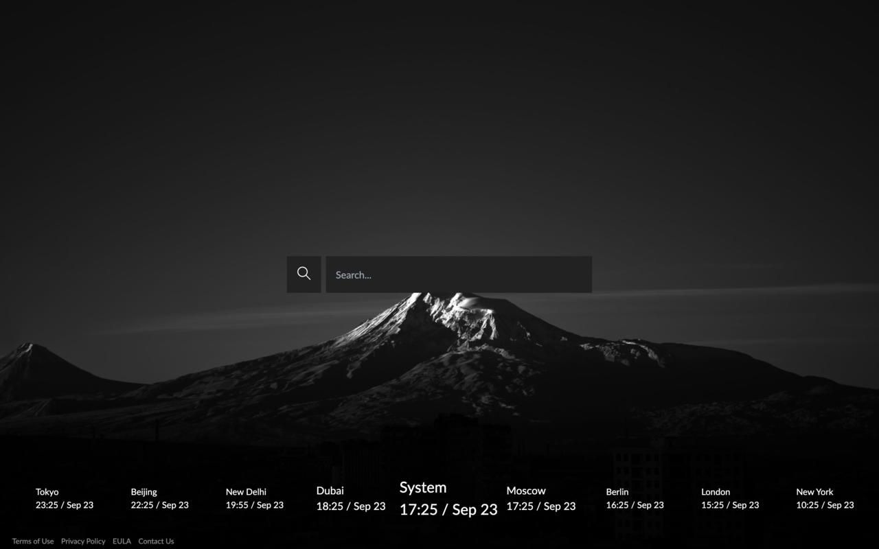 Dark Theme - Custom New Tab Preview image 1