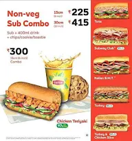 Subway menu 6