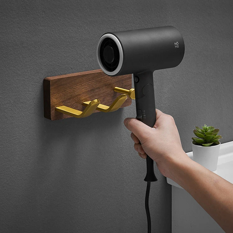 Supporto Asciugacapelli Multifunzionale Senza Foratura per Bagno Domestico Organizzazione e Risparmio Spazio Facile Installazione e Uso