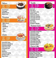 The Cake Garden menu 1