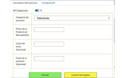 Calculadora MercadoLibre