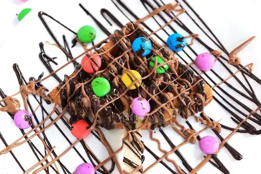 Choco Chips & Gems Waffle Pop + Nutty Nutella Belgian Waffle