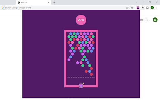 Minimal Bubble Shooter Game