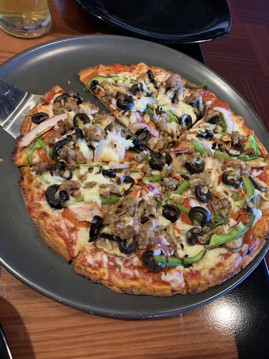 This is the gluten free pizza yummy!