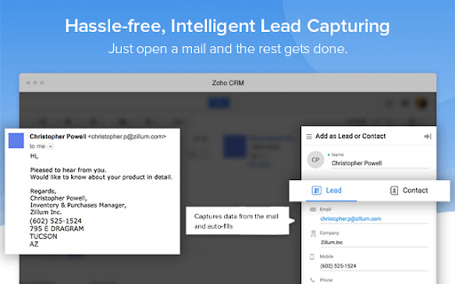 Zoho CRM for Gmail