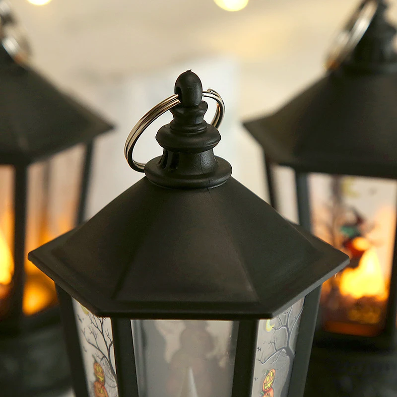 Elektronische Pompoenlamp Kaars Feest Decoratie Pagode Stormlantaarn Sfeervolle en veilige verlichting voor elk feest