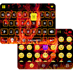 Fire Soul Emoji iKeyboard Apk