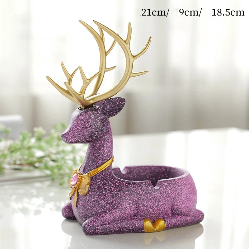 Cenicero Decorativo con Tapa para Escritorio Hogar Diseño Creativo Anti-Ceniza, Ornamento Personalidad, Estilo Moderno