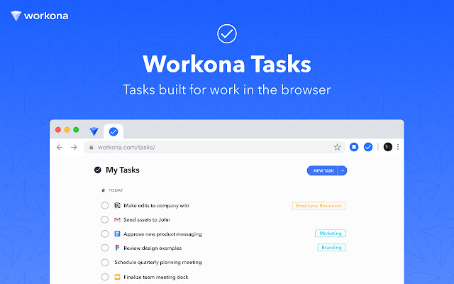 Workona Tasks - Todo list & project manager chrome extension