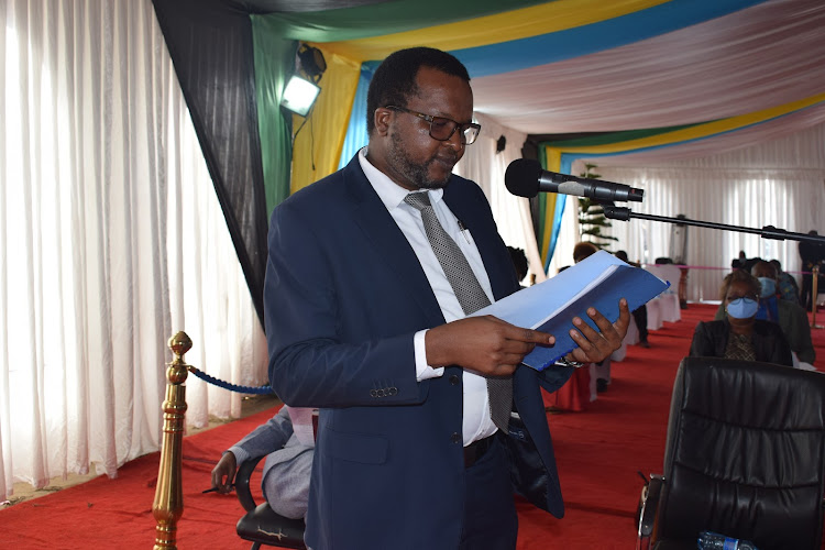 Chairman of the Kitui County Assembly Budget and Appropriation committee, Boniface Kilaa Kasina on June 30,2020.