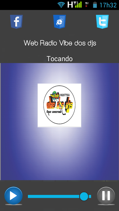 Android application Web Rádio Vibe dos Djs screenshort