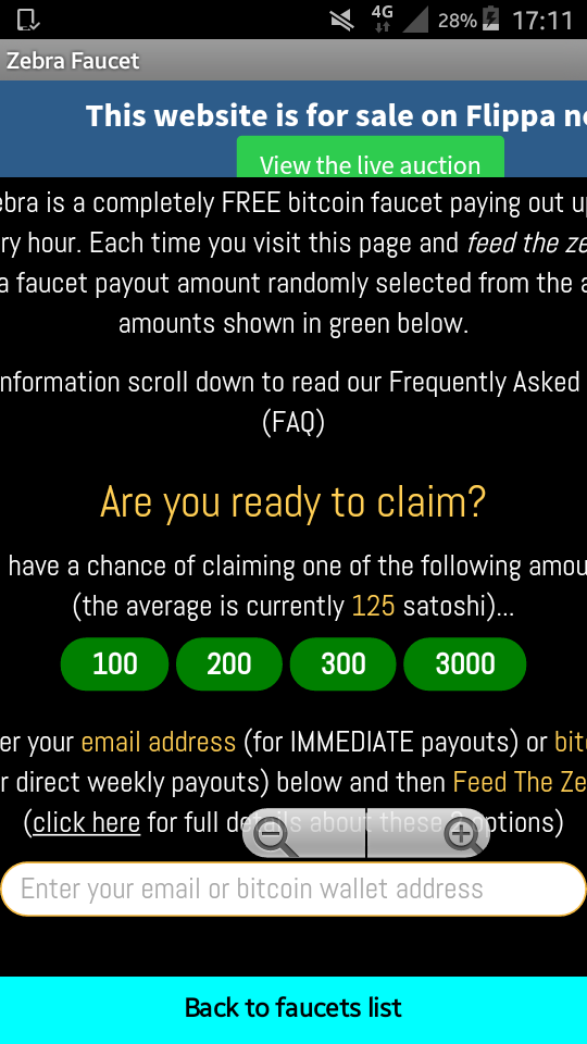 Bitcoin Fast Faucet Screen 2
