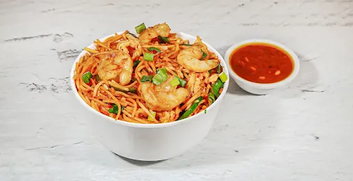 Prawns Schezwan Noodles [600 Ml]