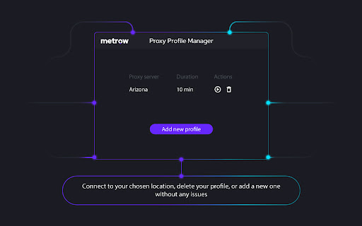 Metrow Proxy Manager