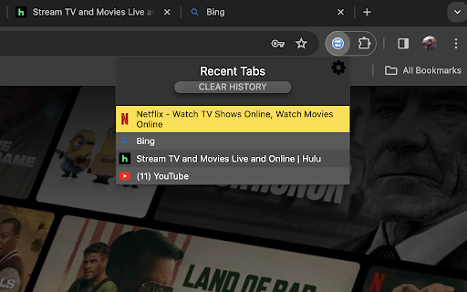 Tab Jump List