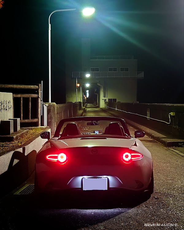 ロードスターのドライブ・深夜ドライブ・ナイトドライブ・津風呂ダム・夜に撮影に関するカスタム事例の投稿画像6枚目