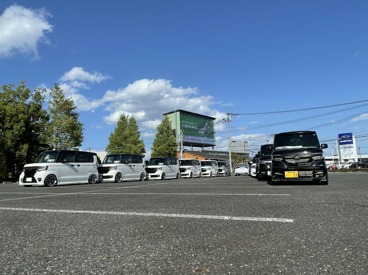 NボックスカスタムのKNBC3・オフ会・スパシャン・コラボ・フォーメーションショット📷に関するカスタム事例の投稿画像4枚目