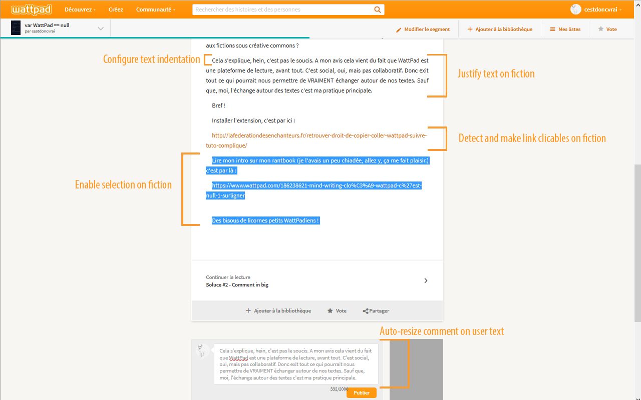 Better Wattpad Interface Preview image 0