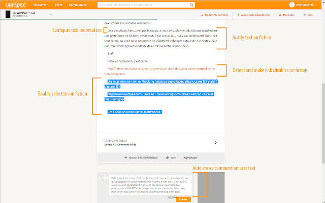 Better Wattpad Interface chrome extension