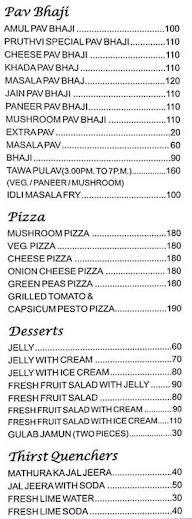 Pruthvi Vegetarianism menu 7