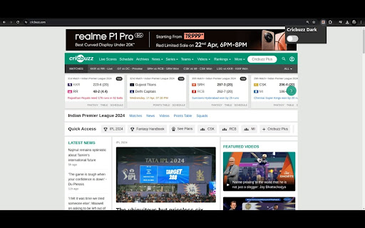 Cricbuzz Dark
