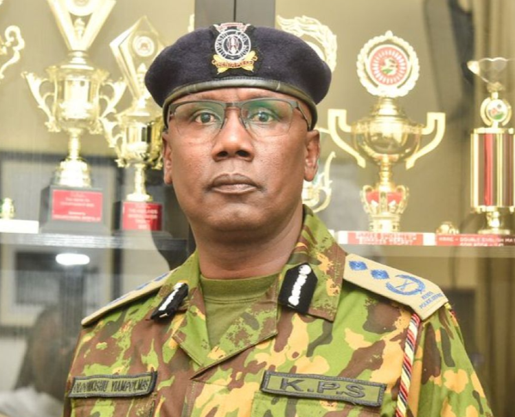 The new Presidential Escort Unit commandant Oloonkishu Yiampoy. He was named commandant on October 21, 2022.