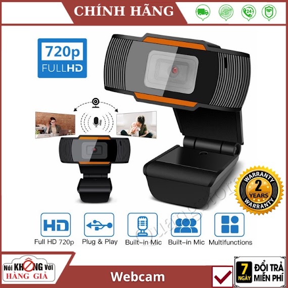 Webcam Máy Tính Laptop Livestream 1080P Full Hd Pc Gaming 720P Có Mic Để Phục Vụ Hội Họp Trực Tuyến, Chơi Game