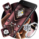 Carmine Velvet Glitter Diamond Theme 1.1.4 APK Скачать