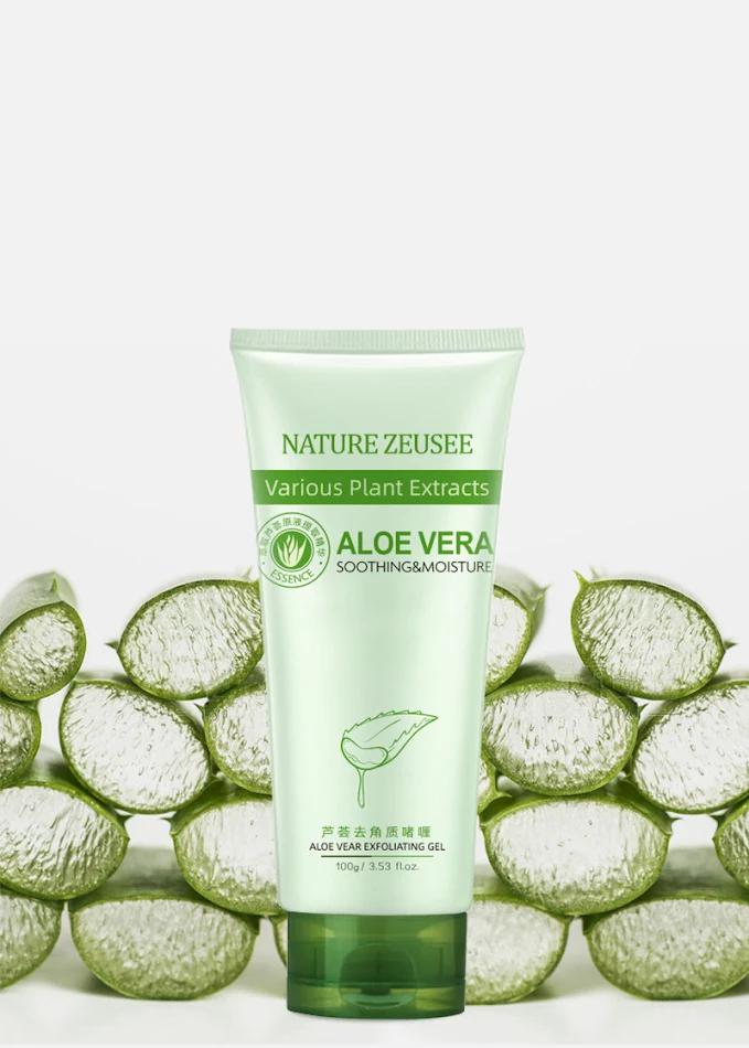 Aloe Vera Gel za Piling Nežna Eksfolijacija Uklanja Nečistoće Hidrira i Umiruje za Blistavu Kožu Savršeno za Glatku i Sjajnu Kožu