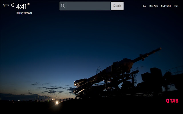 Rocket Wallpapers New Tab Theme