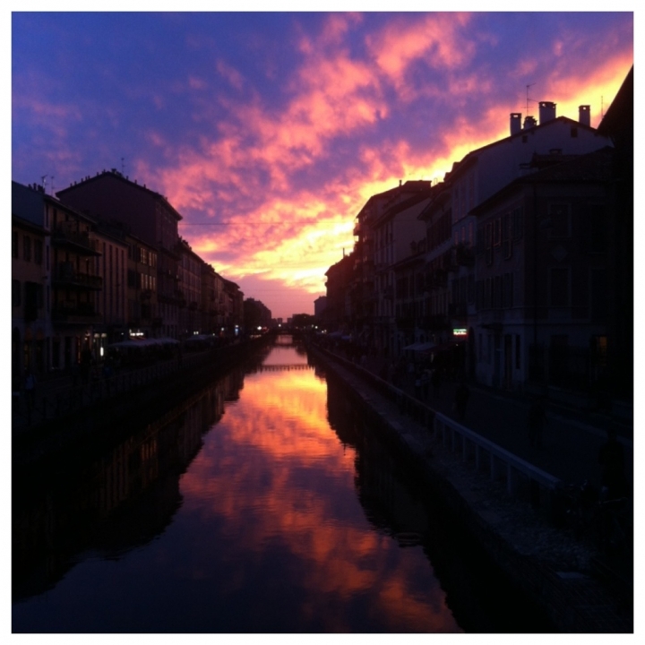 Tramonto sul naviglio di Dharma11