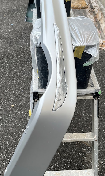 エスクァイアの缶スプレー自家塗装・シルバーM・自己満で完了・シルバーエスクに関するカスタム事例の投稿画像5枚目