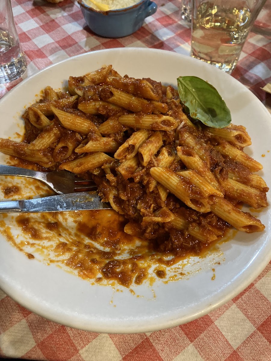 Huge bowl of pasta ragù - all I could manage.