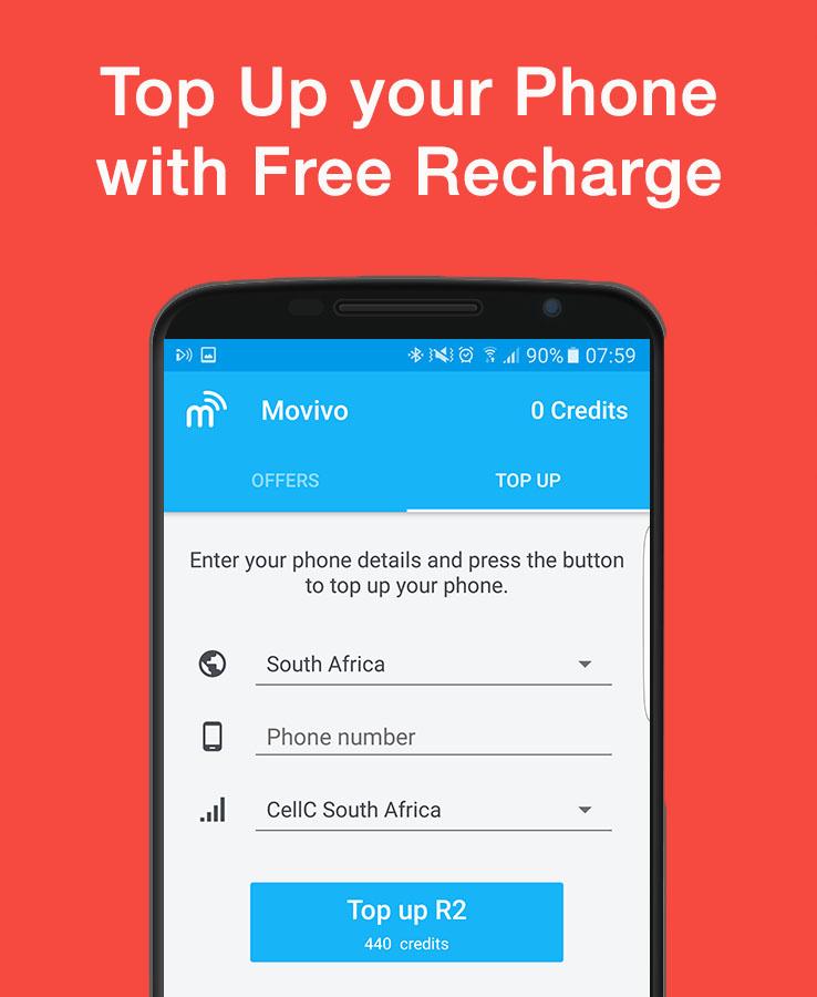 Movivo - Free Topup &amp; Recharge Screen 3