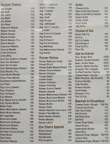 RASHTRIYA menu 