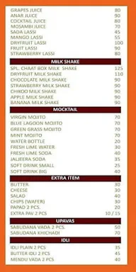 Chaat Box 46 menu 2