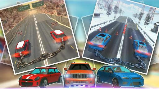 Chained Car Racing Games 3D